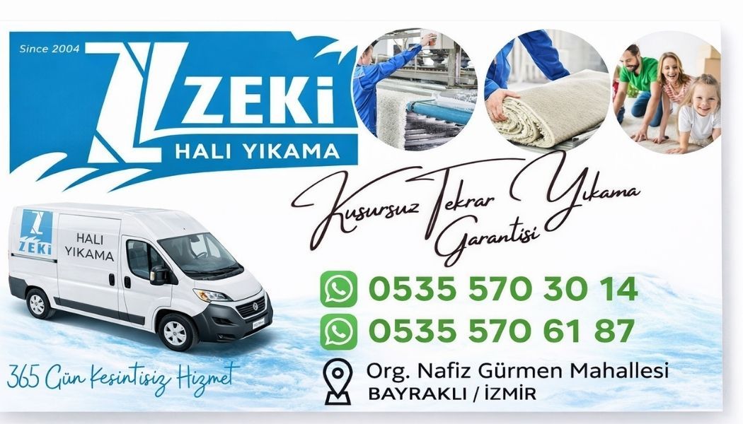 Bayraklı Org Nafiz Gürmen Mahallesi Halı Yıkama