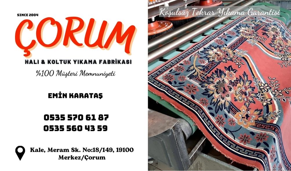 Çorum Halı Yıkama