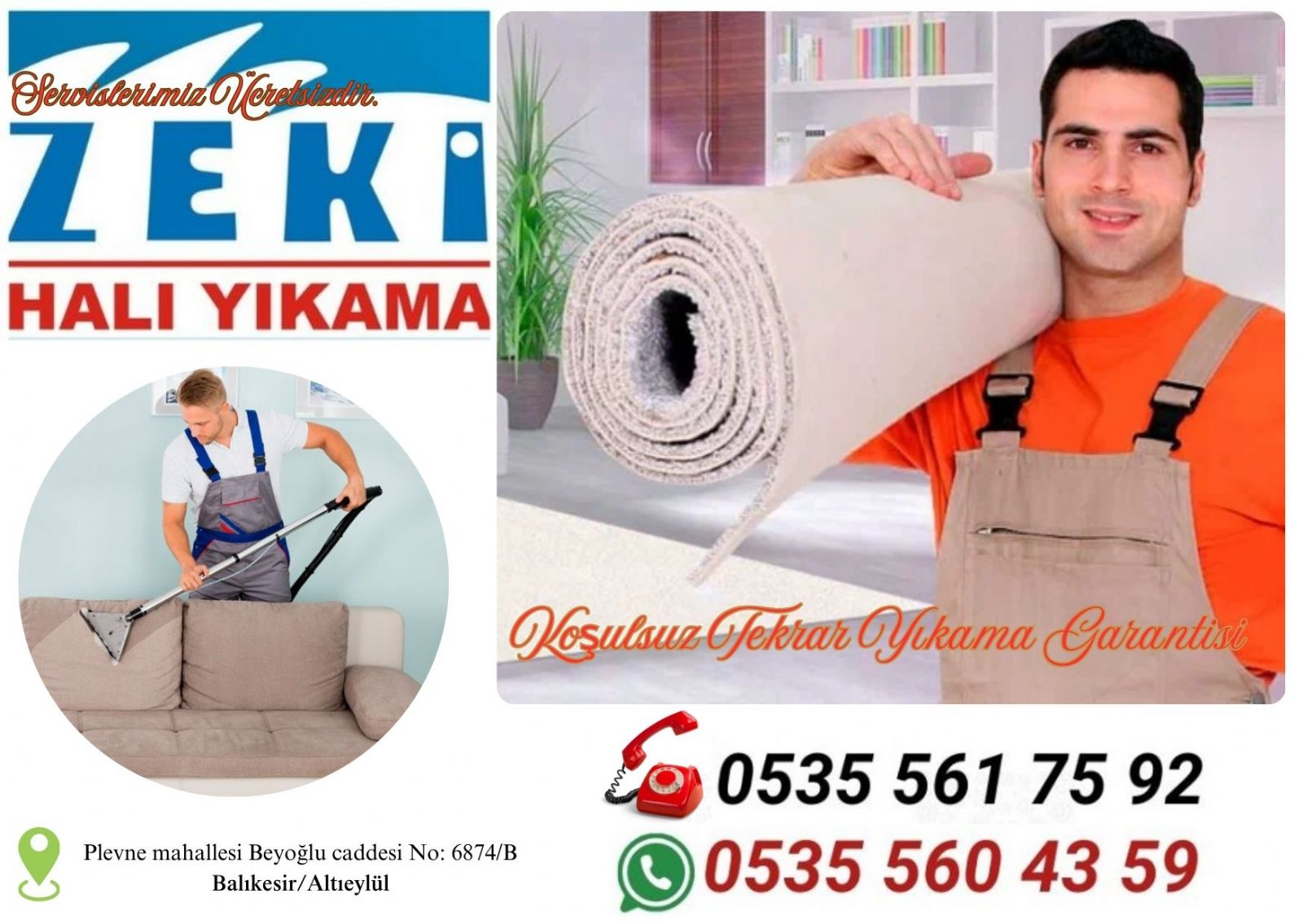 Balıkesir Bahçelievler Mahallesi Halı Yıkama