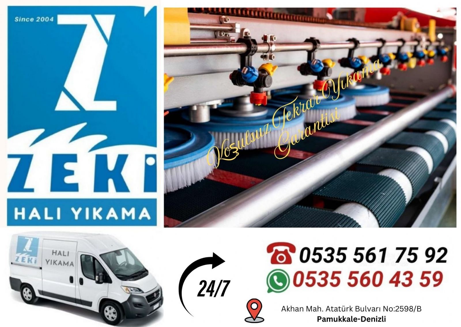 Denizli Hacıkaplanlar Halı Yıkama
