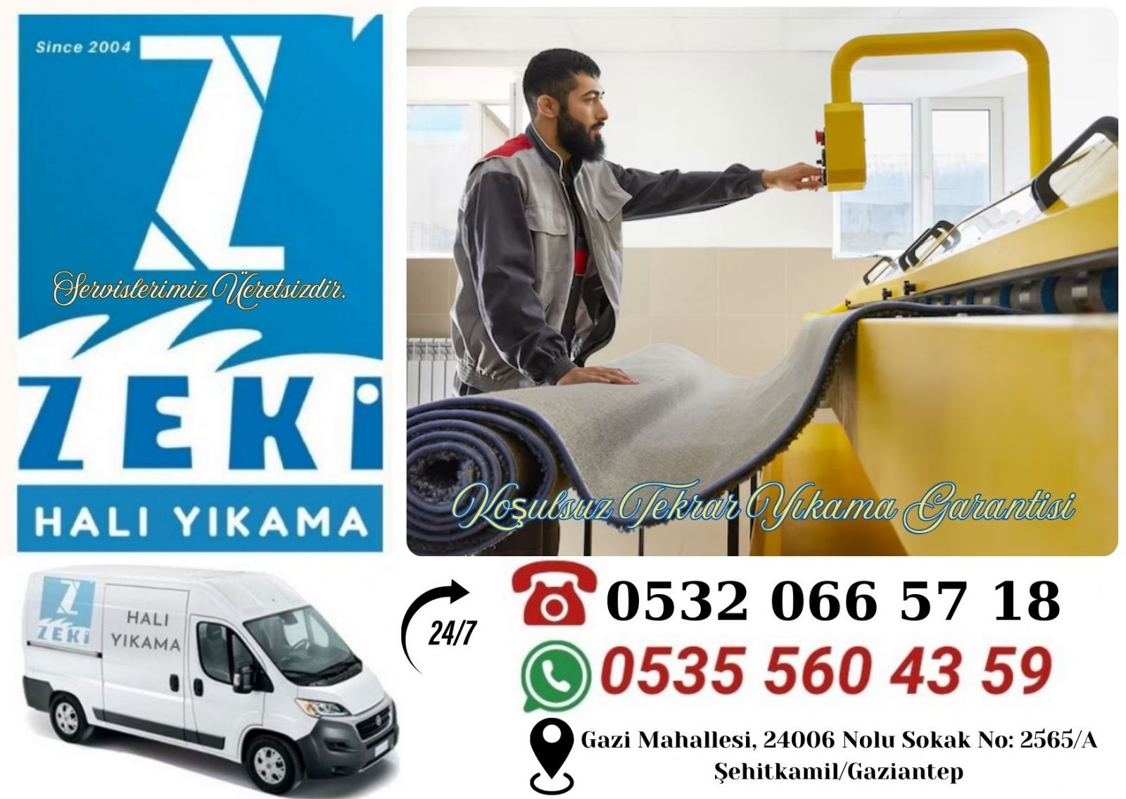 Şehitkamil Güvenevler Mahallesi halı yıkama 