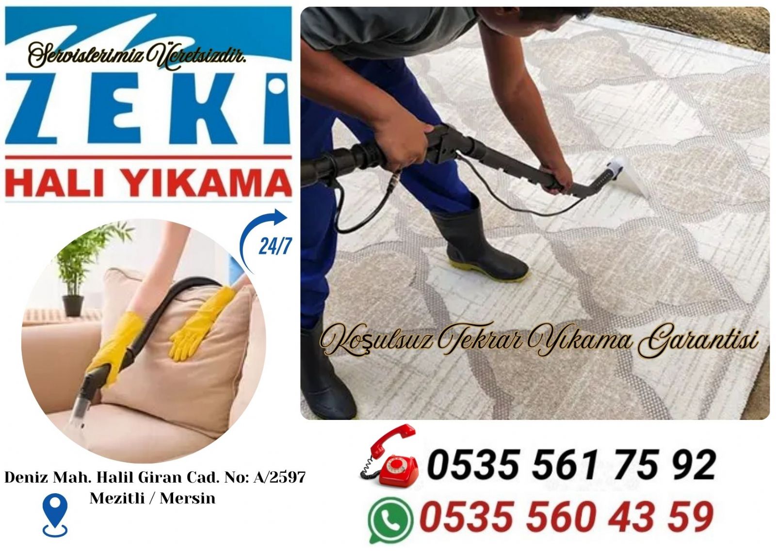 Mezitli Menderes Mahallesi Halı Yıkama