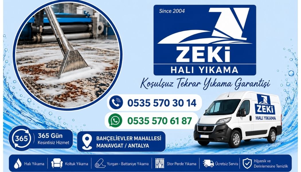 Manavgat Bahçelievler Mahallesi Halı Yıkama Hizmeti