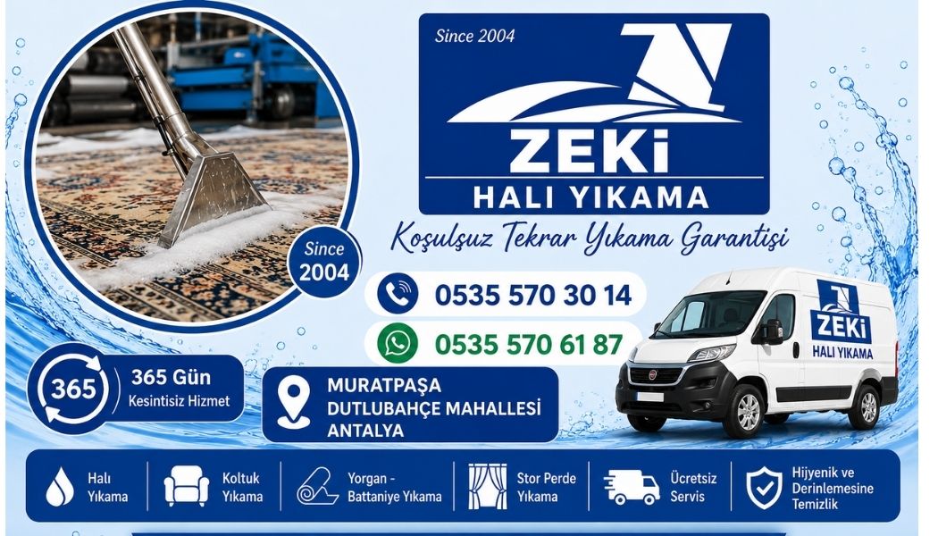 Muratpaşa Dutlubahçe Halı Yıkama Hizmeti
