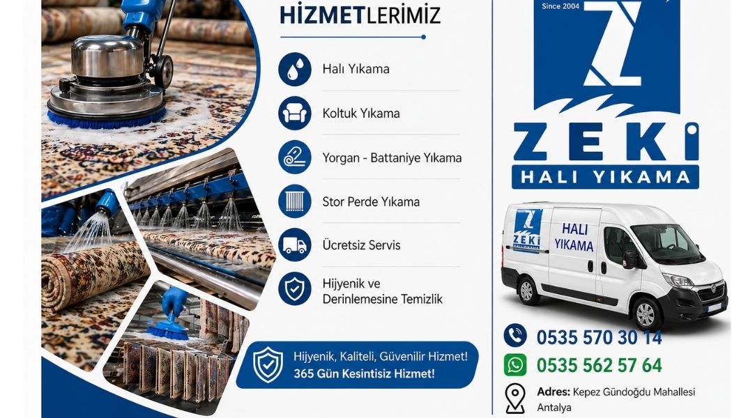 Kepez Gündoğdu Mahallesi Halı Yıkama Hizmeti