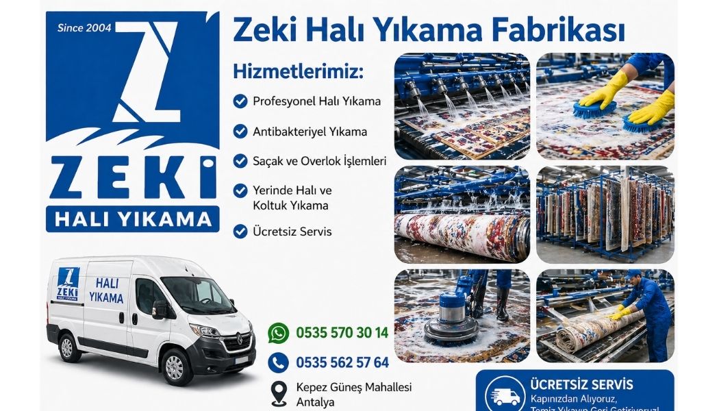 Kepez Güneş Mahallesi Halı Yıkama Hizmeti