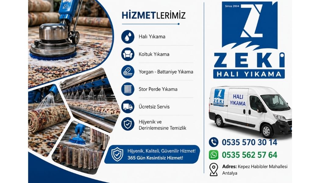Kepez Habibler Mahallesi Halı Yıkama Hizmeti