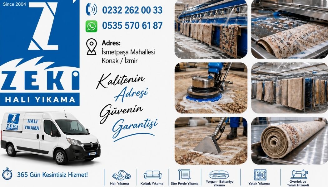 Konak İsmetpaşa Mahallesi Halı Yıkama Hizmeti