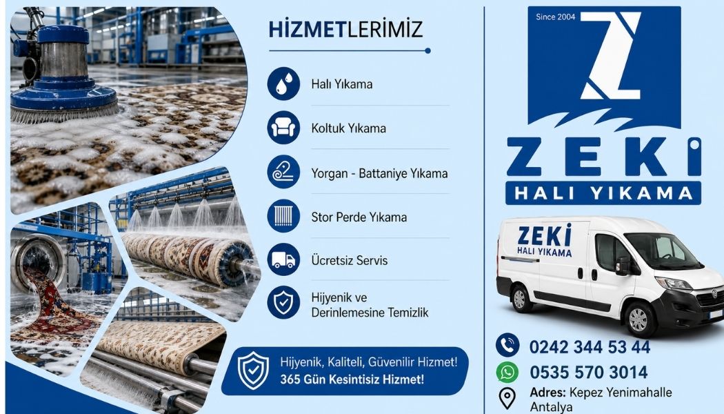 Kepez Yenimahalle Halı Yıkama Hizmeti